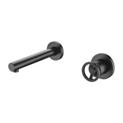 Εντοιχιζόμενη Μικτική Μπαταρία Νιπτήρος Μαύρο Ματ IMEX OLIMPO GLC033/NG