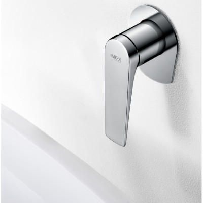 Εντοιχιζόμενη Μικτική Μπαταρία Νιπτήρος Χρωμέ IMEX DELOS GLD055