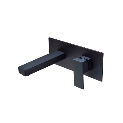 Εντοιχιζόμενη Μικτική Μπαταρία Νιπτήρος Μαύρο Ματ IMEX SUIZA GLE020/NG