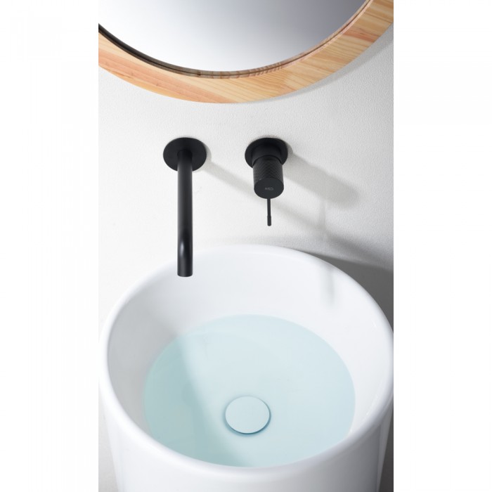 Εντοιχιζόμενη Μικτική Μπαταρία Νιπτήρος Μαύρο Ματ IMEX GENOVA GLG053/NG