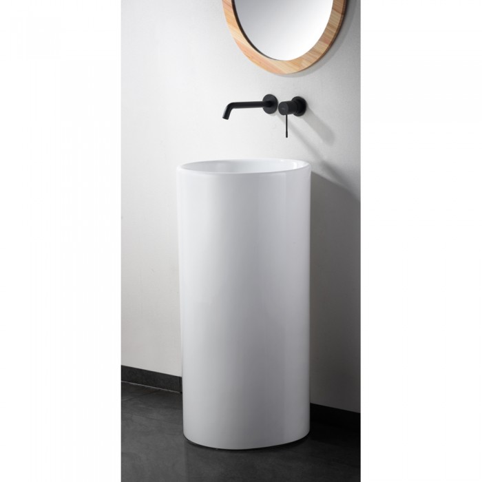 Εντοιχιζόμενη Μικτική Μπαταρία Νιπτήρος Μαύρο Ματ IMEX GENOVA GLG053/NG