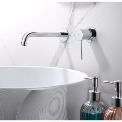 Εντοιχιζόμενη Μικτική Μπαταρία Νιπτήρος Χρωμέ IMEX GENOVA GLG053