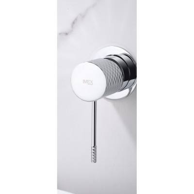 Εντοιχιζόμενη Μικτική Μπαταρία Νιπτήρος Χρωμέ IMEX GENOVA GLG053