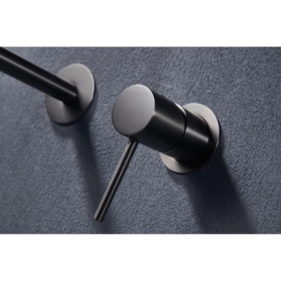 Εντοιχιζόμενη Μικτική Μπαταρία Νιπτήρος PVD Black Gun Metal IMEX MONZA GLM039/BGM