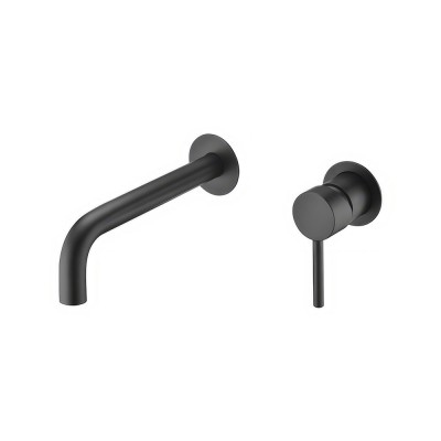 Εντοιχιζόμενη Μικτική Μπαταρία Νιπτήρος Μαύρο Ματ IMEX MILOS GLT023/NG