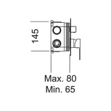 Μίκτης Εντοιχισμού 4 Εξόδων Χρωμέ IMEX GSM04V