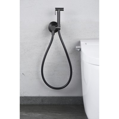 Εντοιχιζόμενη Μικτική Βρύση Πλύσης Μπιντέ PVD Black Gun Metal IMEX LINE RDD038/BGM