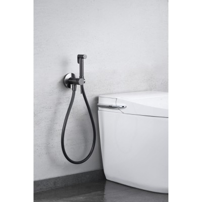 Εντοιχιζόμενη Μικτική Βρύση Πλύσης Μπιντέ PVD Black Gun Metal IMEX LINE RDD038/BGM