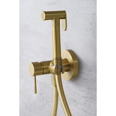 Εντοιχιζόμενη Μικτική Βρύση Πλύσης Μπιντέ PVD Χρυσό Ματ IMEX LINE RDD038/OC