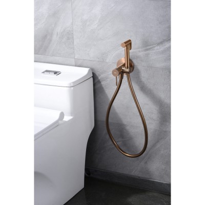 Εντοιχιζόμενη Μικτική Βρύση Πλύσης Μπιντέ PVD Ροζ Χρυσό Ματ/ Χαλκού IMEX LINE RDD038/ORC