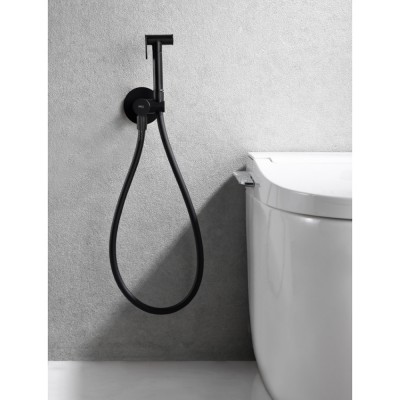 Εντοιχιζόμενη Μικτική Βρύση Πλύσης Μπιντέ Μαύρο Ματ IMEX GENOVA RDG053/NG