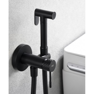 Εντοιχιζόμενη Μικτική Βρύση Πλύσης Μπιντέ Μαύρο Ματ IMEX GENOVA RDG053/NG