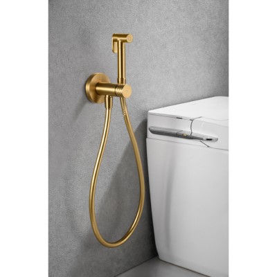 Εντοιχιζόμενη Μικτική Βρύση Πλύσης Μπιντέ PVD Χρυσό Ματ IMEX GENOVA RDG053/OC