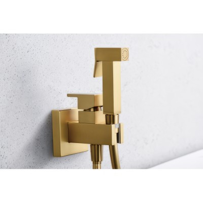 Εντοιχιζόμενη Μικτική Βρύση Πλύσης Μπιντέ PVD Χρυσό Ματ IMEX IRLANDA RDM003/OC