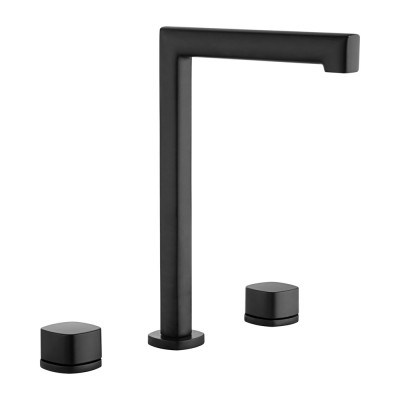 Μπαταρία Πάγκου 2 Λαβών H.276mm Μαύρο Ματ IMEX TOSCANA BAT064/NG