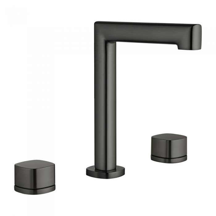 Μπαταρία Νιπτήρος 2 Λαβών H.188mm Black Gun Metal (PVD) IMEX TOSCANA BBT064/BGM