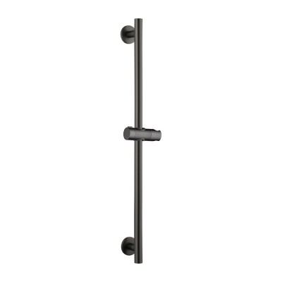 Σταθερή Βέργα Στήριξης Τηλεφώνου Ντους 63cm Black Gun Metal (PVD) IMEX ADUR BDD001/BGM