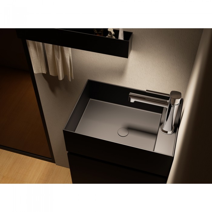 Αναμεικτική Μπαταρία Νιπτήρος H.170mm Μαύρο Ματ IMEX TOSCANA BDT064-1NG