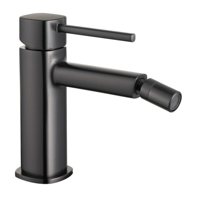 Αναμεικτική Μπαταρία Μπιντέ H.140mm Black Gun Metal (PVD) IMEX TOSCANA BDT064-2BGM