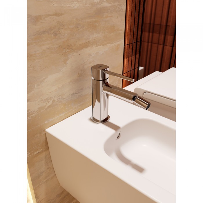 Αναμεικτική Μπαταρία Μπιντέ H.140mm Χρωμέ IMEX TOSCANA BDT064-2