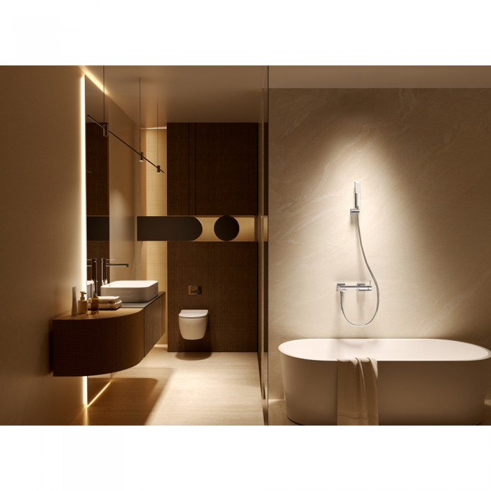 Αναμεικτική Μπαταρία Λουτρού Μαύρο Ματ IMEX TOSCANA BDT064-4NG