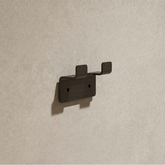 Άγκιστρο Μπάνιου Διπλό 66x43x25mm Χρυσό Ματ (PVD) IMEX FORM CAF008-01/OC