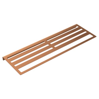 Πετσετοθήκη Διπλή Ξενοδοχειακή 600x200x30mm Ροζ Χρυσό Ματ/Χαλκού (PVD) IMEX FORM CAF008-05/ORC