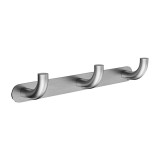 Άγκιστρο Μπάνιου Τριπλό 240x49x45mm Νίκελ Ματ IMEX PURE CAP005-02/NQ