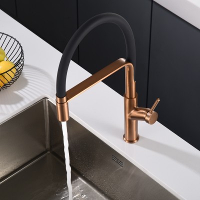 Μπαταρία Κουζίνας με Αποσπώμενο και Περιστρεφόμενο Ρουξούνι Ροζ Χρυσό Ματ/Χαλκού (PVD) IMEX SENA GCE022/ORC