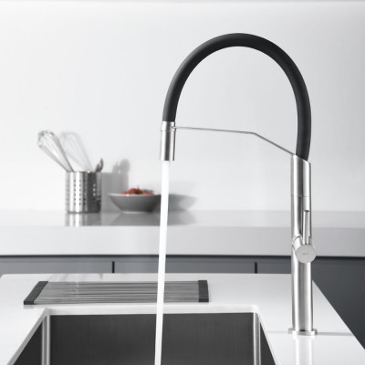 Μπαταρία κουζίνας με Εύκαμπτο σωλήνα Ανοξείδωτη S.316 IMEX DEVA GCE023/AC