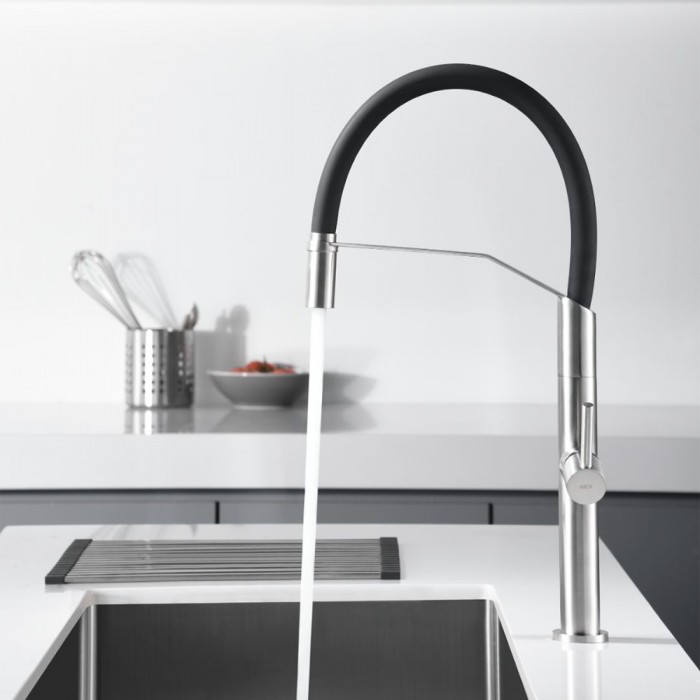 Μπαταρία κουζίνας με Εύκαμπτο σωλήνα Ανοξείδωτη S.316 IMEX DEVA GCE023/AC