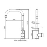 Μπαταρία Κουζίνας Νίκελ Ματ IMEX LOIRA GCR004/NQ
