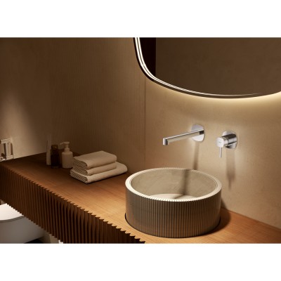 Εντοιχιζόμενη Μικτική Μπαταρία Νιπτήρος Ροζ Χρυσό Ματ/Χαλκού (PVD) IMEX TOSCANA GLT064/ORC