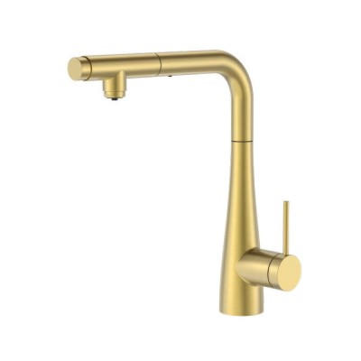 Μπαταρία κουζίνας OSMOSIS για Σύνδεση με παροχή φίλτρου κάτω πάγκου Χρυσό Ματ (PVD) IMEX SPLIT Osmosis GOS005/OC