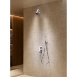 Σετ Εντοιχισμού Ντουζιέρας 2 Εξόδων με Μίκτη, Τηλέφωνο & Κεφαλή Ντους Spotlight Χρυσό Ματ (PVD) IMEX TOSCANA GPT064-T/OC