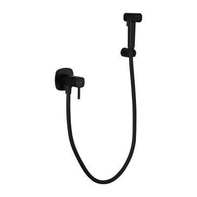 Εντοιχιζόμενη Μικτική Βρύση Μπιντέ Μαύρο Ματ IMEX TOSCANA RDT064/NG