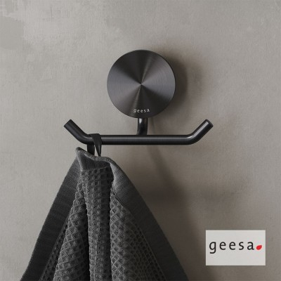 Άγκιστρο Διπλό 4,6cm OPAL GEESA Black Brushed PVD 7215-411