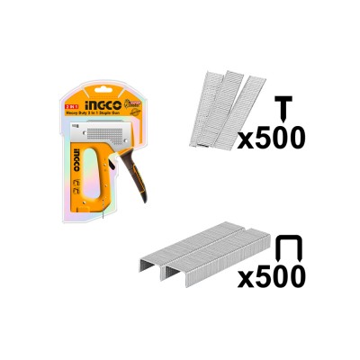 2 σε 1 Καρφωτικό - Συρραπτικό Χειρός Β.Τ. INGCO HSG1408