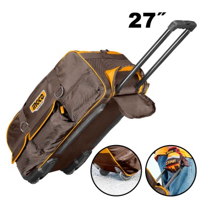 Εργαλειοθήκη Τσάντα με Τηλεσκοπική Λαβή και Ρόδες 27" 68.5x29.5x32cm INGCO HRRTB2715