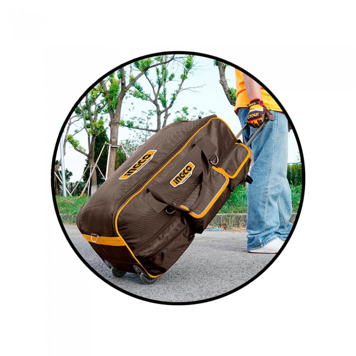 Εργαλειοθήκη Τσάντα με Τηλεσκοπική Λαβή και Ρόδες 27" 68.5x29.5x32cm INGCO HRRTB2715