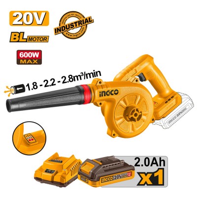Φυσητήρας Μπαταρίας 20V Li-Ion 3 θέσεων INGCO CABLI20681E