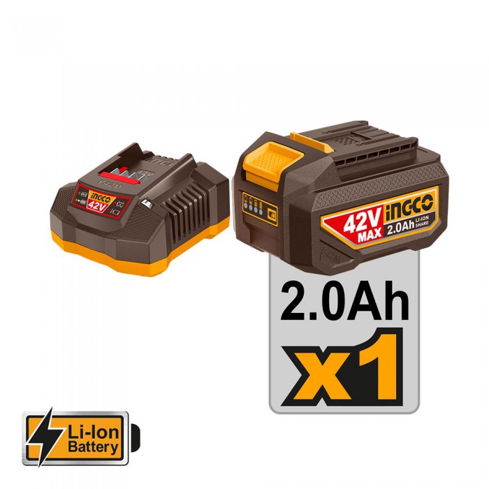 Αλοιφαδόρος Μπαταρίας 42V Li-Ion INGCO APLI42181E