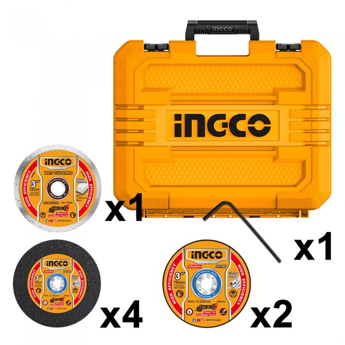 Μίνι Τροχός Κοπής Μπαταρίας 76mm 20V Li-Ion INGCO CAGLI76012E