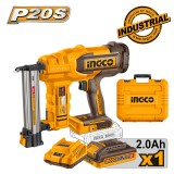 Καρφωτικό Μπαταρίας 18GΑ 20V Li-Ion + Βαλίτσα INGCO CBNLI2008E