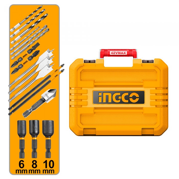 Κρουστικό Δραπανοκατσάβιδο Compact Μπαταρίας 42V Li-Ion INGCO CIDLI429982E