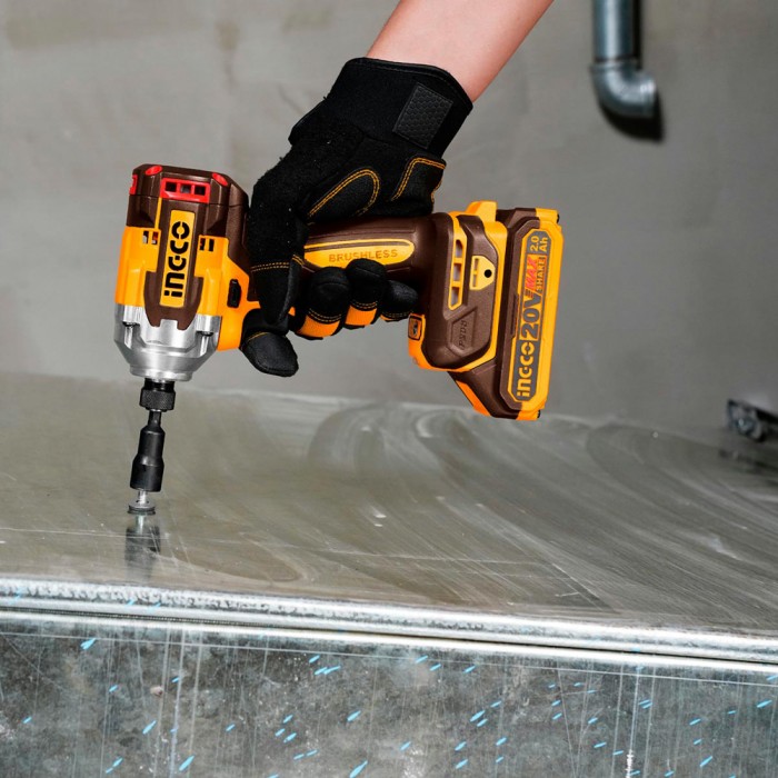 Κατσαβίδι Παλμικό Μπαταρίας 20V Li-Ion 285Nm INGCO CIRLI2028E