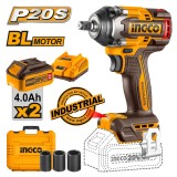 Μπουλονόκλειδο Κρουστικό Μπαταρίας 20v Li-Ion 500-650nm INGCO CIWLI2050E