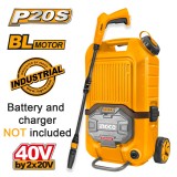 Πλυστικό Μηχάνημα Υψηλής Πίεσης Μπαταρίας 2x20V Li-Ion SOLO INGCO CPWLI4006