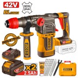 Πιστολέτο Περιστροφικό Κρουστικό Σκαπτικό Μπαταρίας 42V Li-Ion INGCO CRHLI422882E