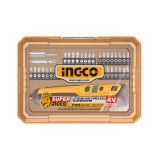 Κατσαβίδι Μπαταρίας 4V Li-Ion με Ενσωματωμένη Μπαταρία USB Type-C Σετ 43 τεμ. INGCO CSDLI04062